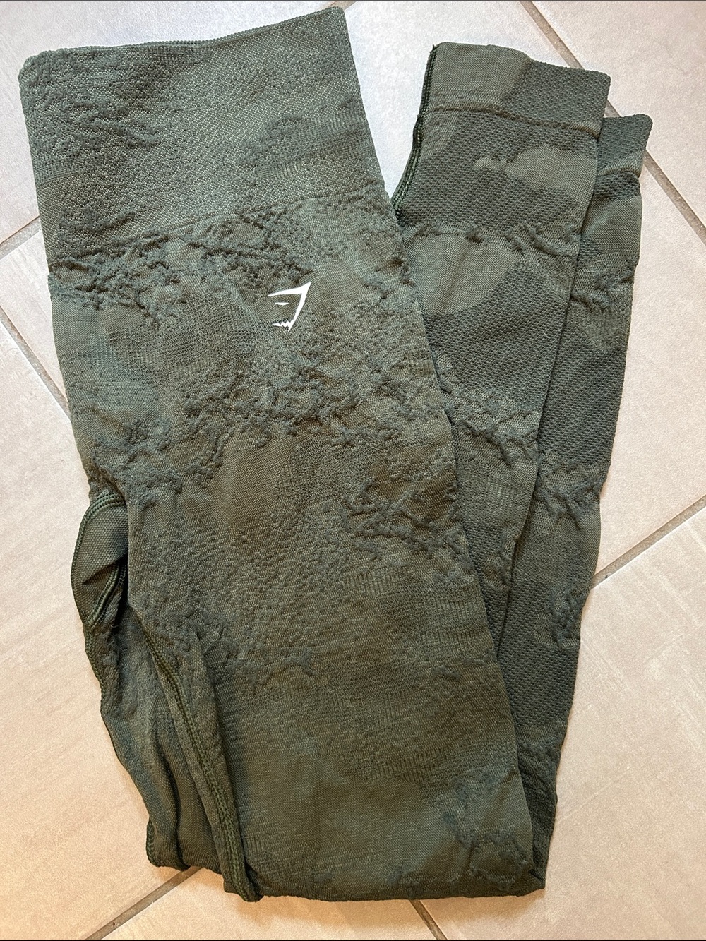 Gymshark Olive Green Seamless High-Waist Leggings
